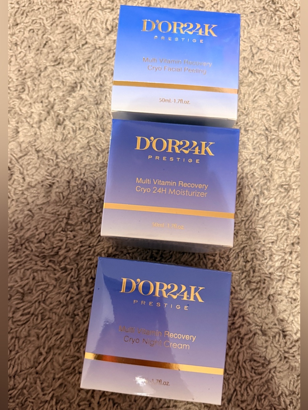 D’or24k set of 3 last pic is how bottles look like 🥰